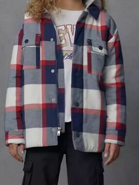 Levi's Plaid Sherpa-Lined Shacket